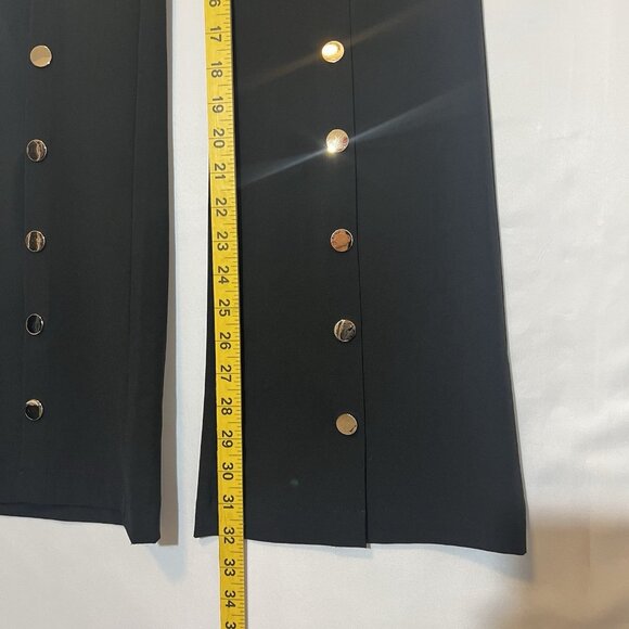 Entry Women’s Dress Pants Small Black Flare Zipper Stretch - Picture 7 of 10